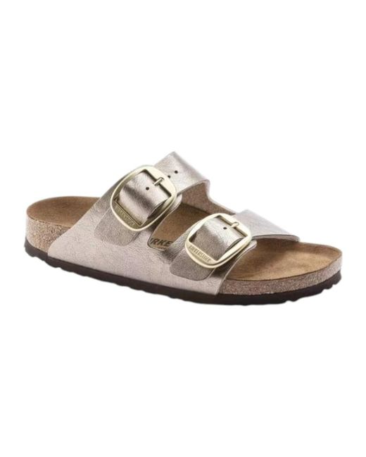 Birkenstock White Sliders