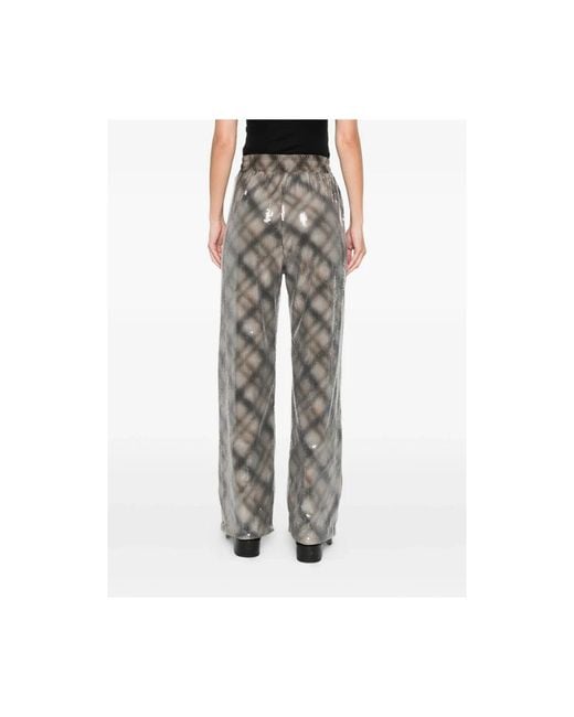 DIESEL Gray Wide Trousers