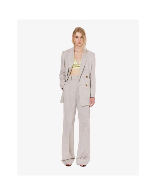 Philosophy Di Lorenzo Serafini Gray Wide Trousers