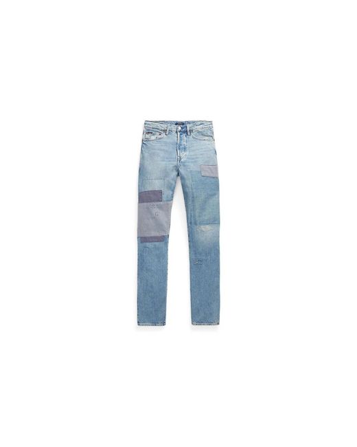 Ralph Lauren Blue Stylische denim jeans für männer