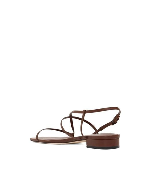 STUDIO AMELIA Brown Flat Sandals