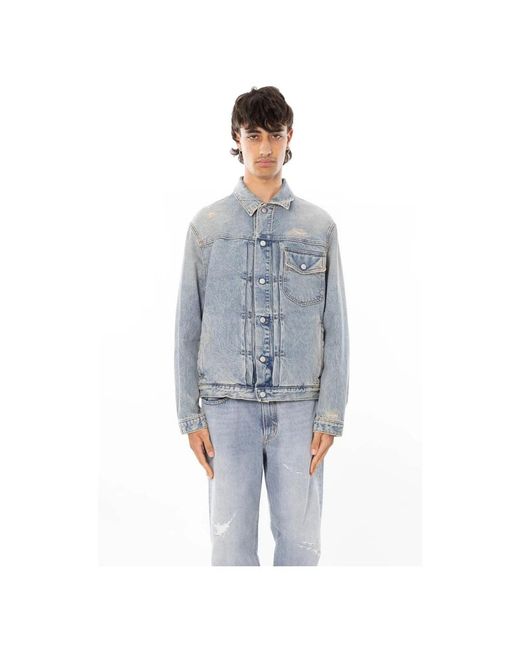 CYCLE Roby Trucker Jacket in het Blue voor heren