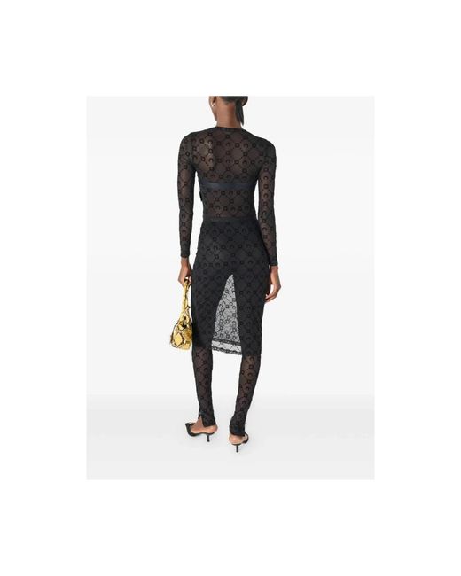 MARINE SERRE Black Tights