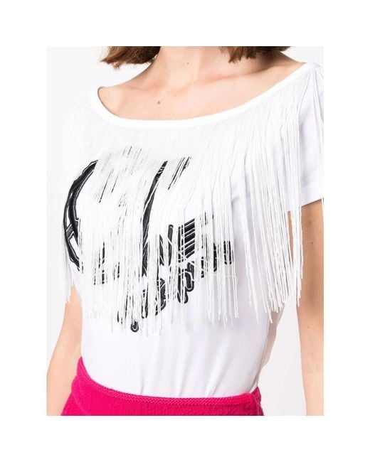 Love Moschino White T-Shirts