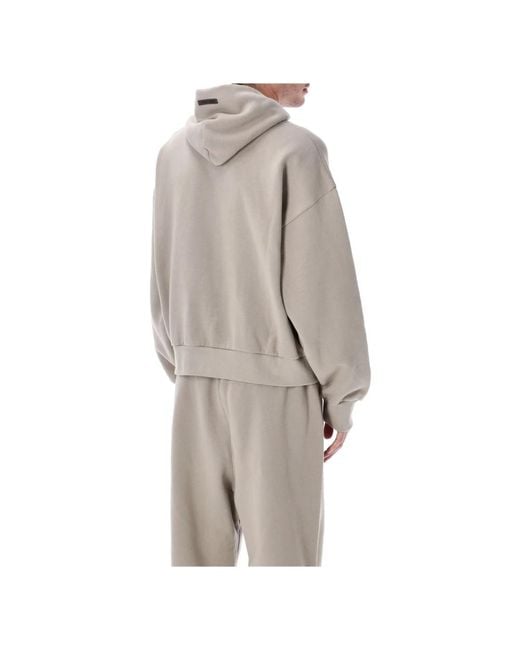 Fear Of God Gray Essentials Classic Hoodie Smoke for men