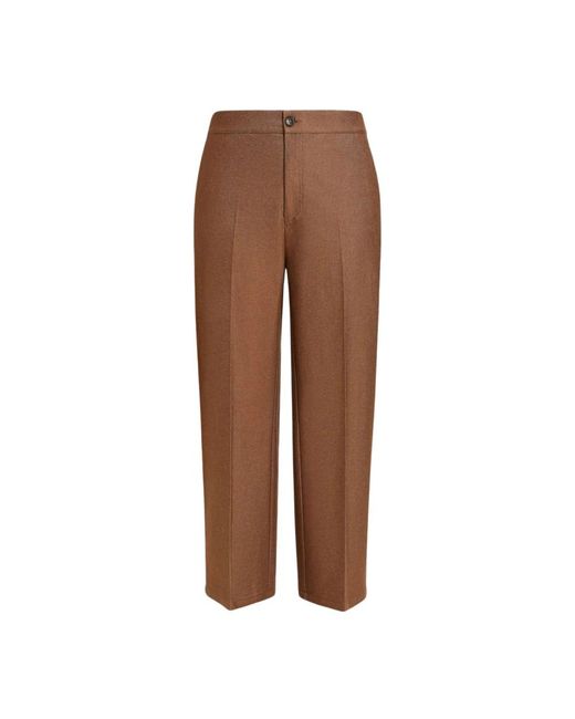 Wide Trousers di Marina Rinaldi in Brown