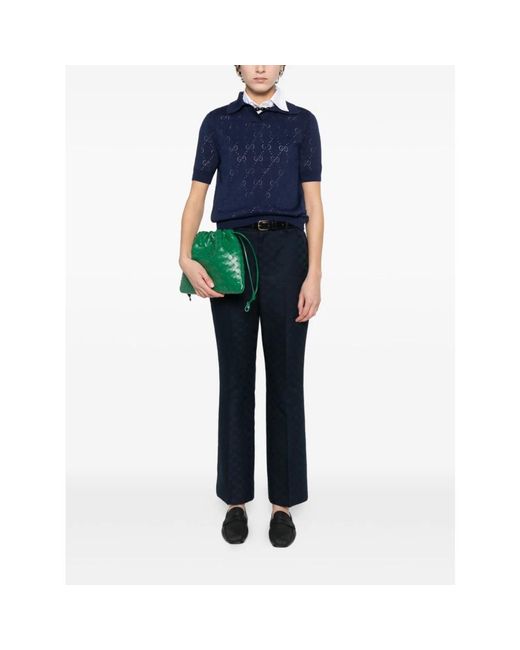 Gucci Blue Polo Shirts
