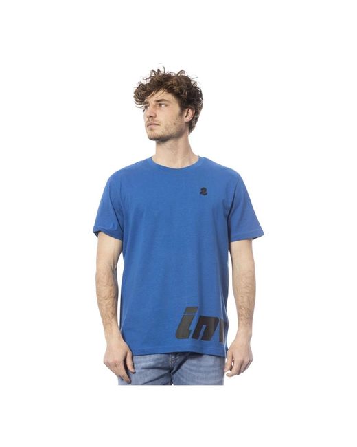 T-shirt uomo colore solido girocollo di INVICTA WATCH in Blue da Uomo