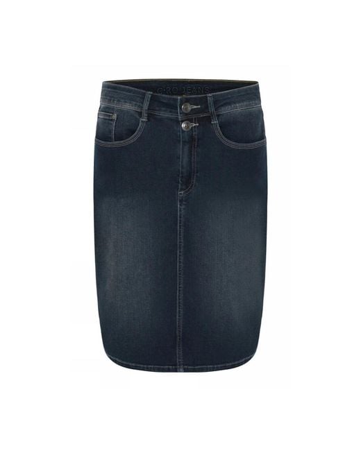 Denim Skirts Cro de color Blue