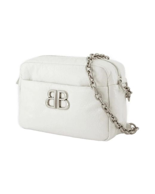 Balenciaga White Monaco Camera Xs Shoulder Bag