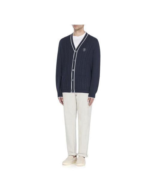 Cardigans Brunello Cucinelli de hombre de color Blue
