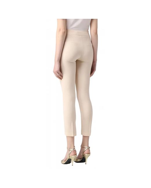 SIMONA CORSELLINI Natural Cropped Trousers