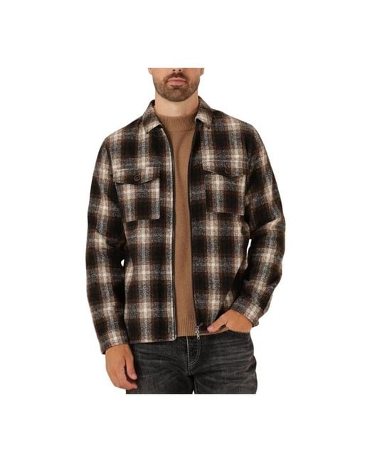 Anerkjendt Jassen ,Bruin ,Wol Wol Overshirt Voor Mannen in het Brown voor heren