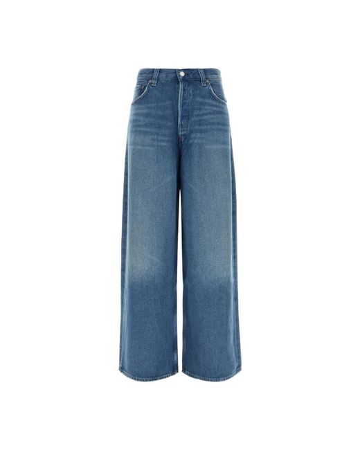 Agolde Blue Wide Jeans