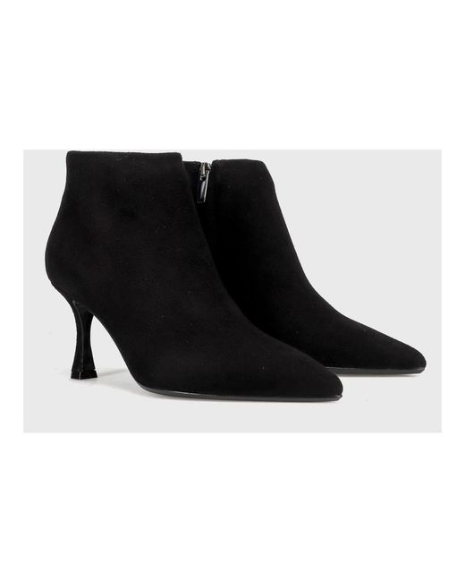 Sangiorgio Black Heeled Boots