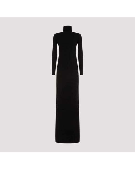 Saint Laurent Black Knitted dresses
