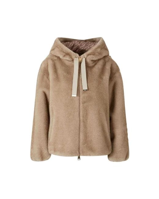 Herno Natural Faux Fur & Shearling Jackets