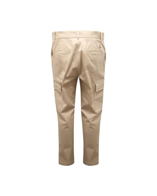 Moncler Broeken ,Katoen Cargo Broek in het Natural voor heren