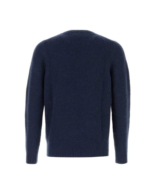 Round-Neck Knitwear Fedeli pour homme en coloris Blue