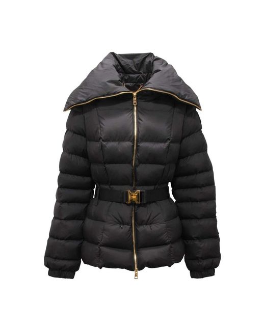 Elisabetta Franchi Black Winter Jackets