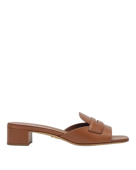 Prada Brown Ledersandalen