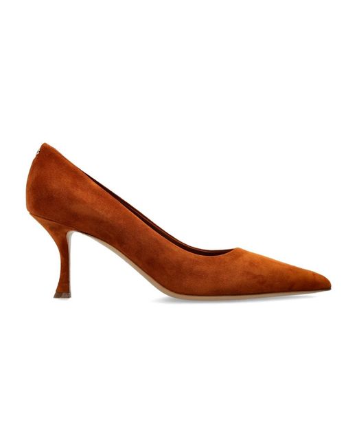 Ferragamo Brown Elydea 70 Wildleder-Pumps