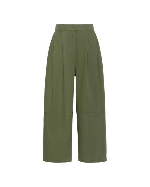 Weekend by Maxmara Green Wide Trousers