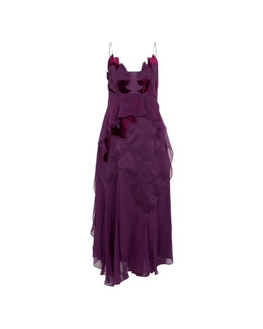 Alberta Ferretti Purple Party Dresses
