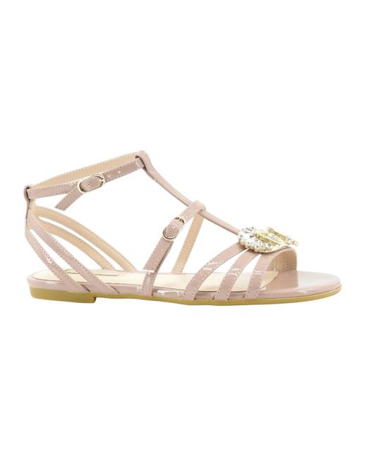 Liu Jo Metallic Flat Sandalen