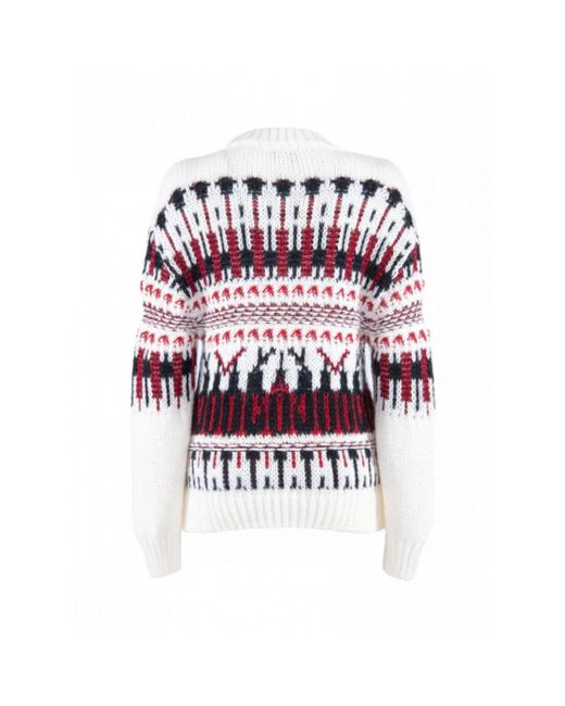 Nenette White Round-Neck Knitwear