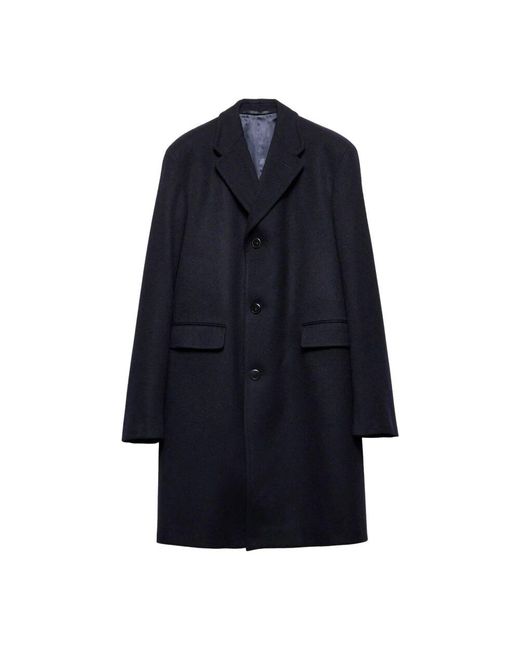 Prada Wollmantel Klassische Herrenmode in Blue für Herren
