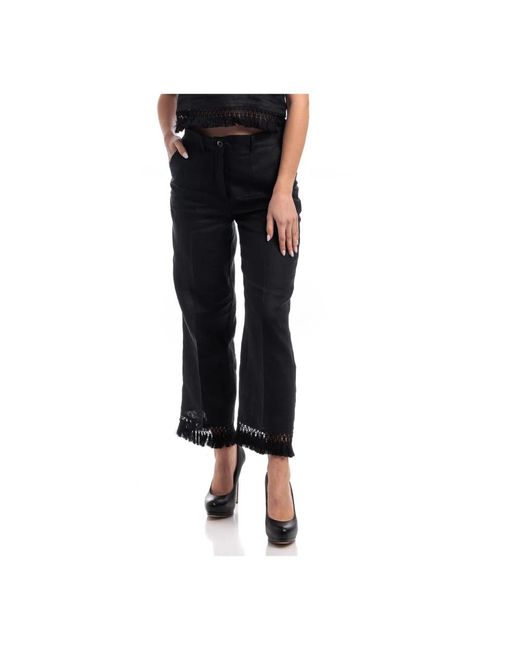 Trousers > cropped trousers Seventy en coloris Black