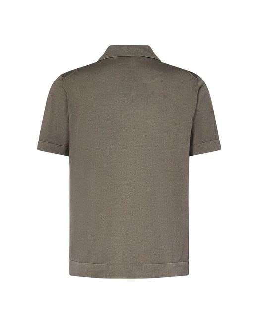 Drumohr Gray Short Sleeve Shirts for men