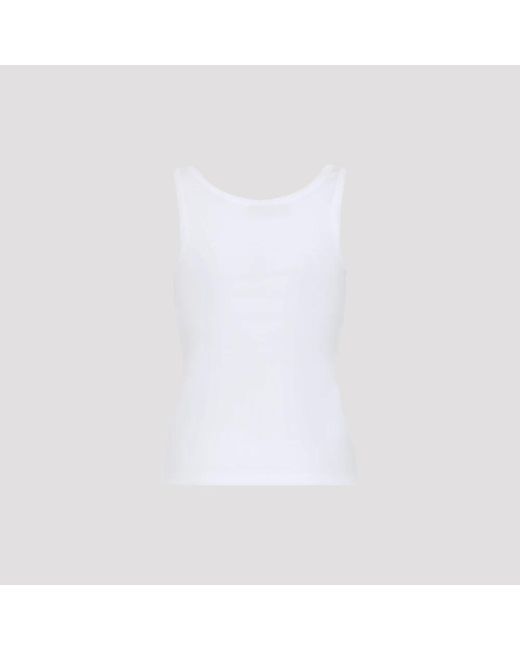 Versace Tops ,Wit ,Sleeveless Tops in het White