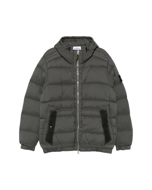 Down Jackets Stone Island de hombre de color Gray