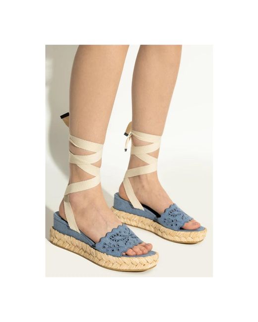 Jimmy Choo Blue Wedges