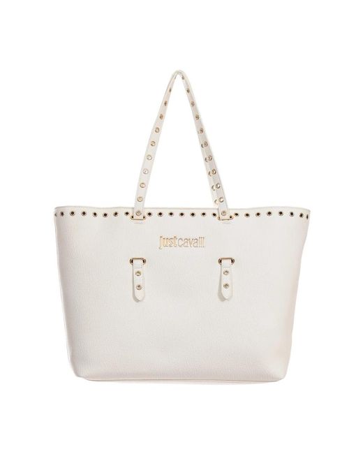 Just Cavalli White Shopping Bags