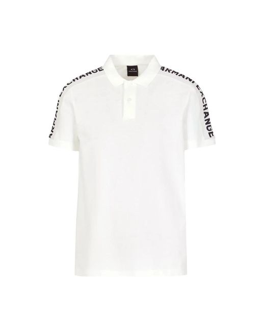 Armani Exchange Off polo shirt 3dzfla zjm5z in White für Herren
