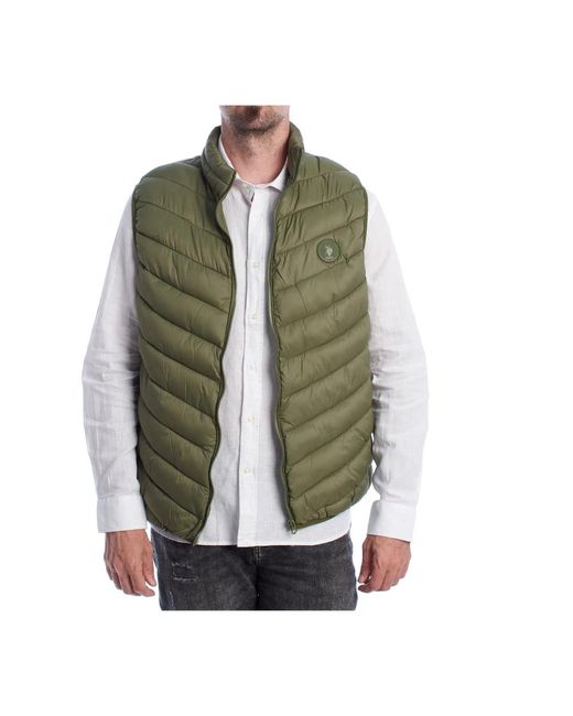 U.S. POLO ASSN. Jassen ,Groen ,Gewatteerd Vest Voor Mannen in het Green voor heren