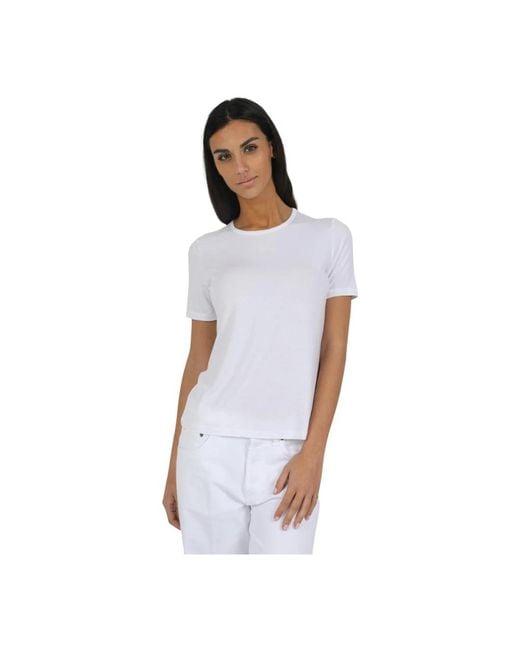 Gran Sasso Tops ,Wit ,Casual T-Shirt Voor Mannen in het Blue