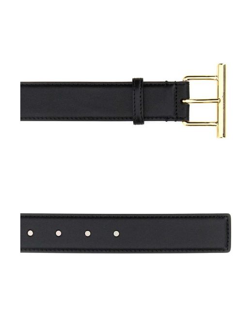 McQueen Black Klassischer schwarzer ledergürtel