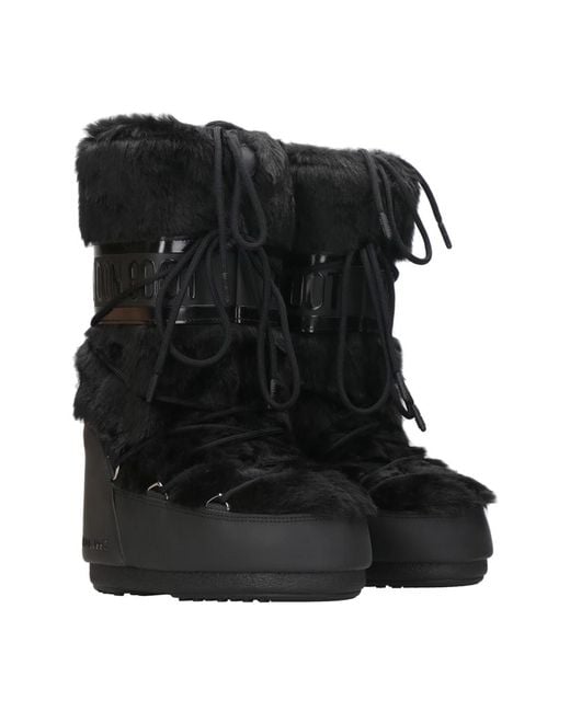 Moon Boot Black Winter Boots