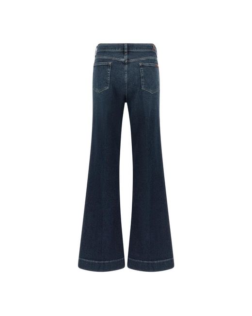 7 For All Mankind Blue Flare Jeans