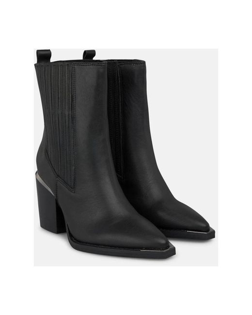 Alma En Pena. Black Cowboy & Biker Boots