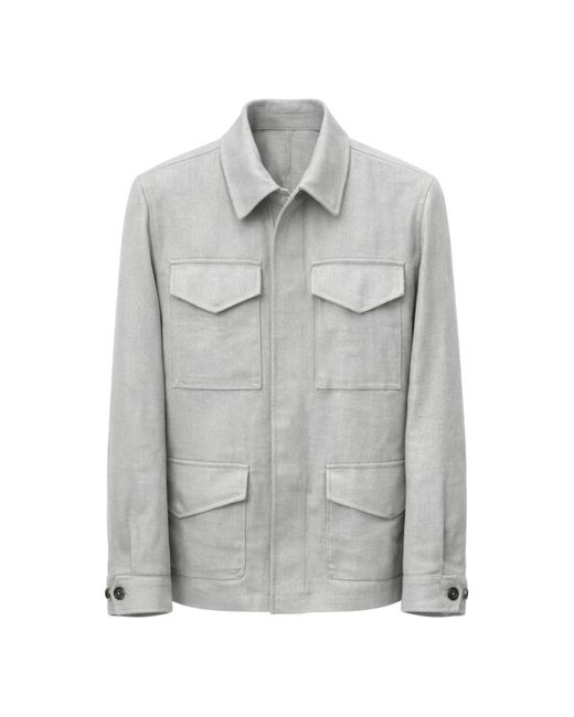 Eleventy Gray Light Jackets for men