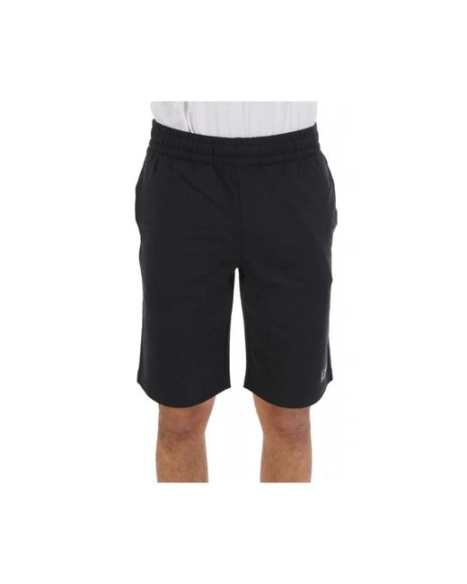 EA7 Logo Print Shorts in het Black voor heren