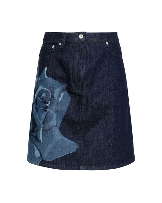 KENZO Blue Denim Skirts