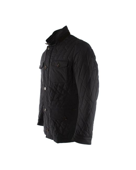 Moorer Blaue Jacke Laviani Stil in Black für Herren