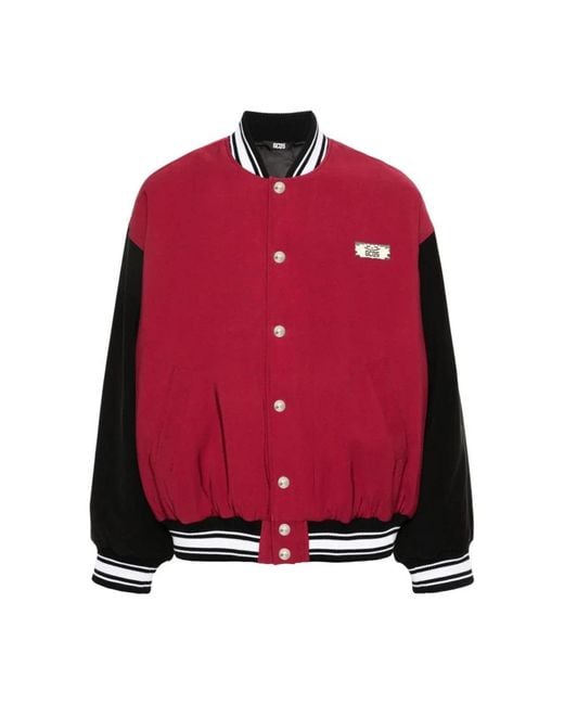 Gcds Red Bomber Jackets for men