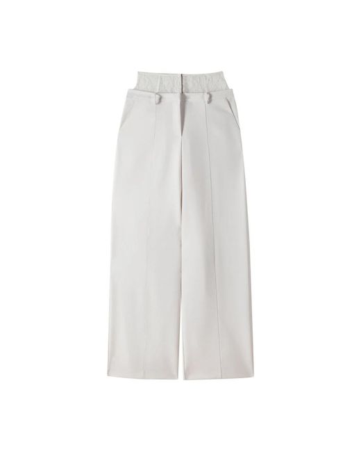 Patrizia Pepe White Wide Trousers